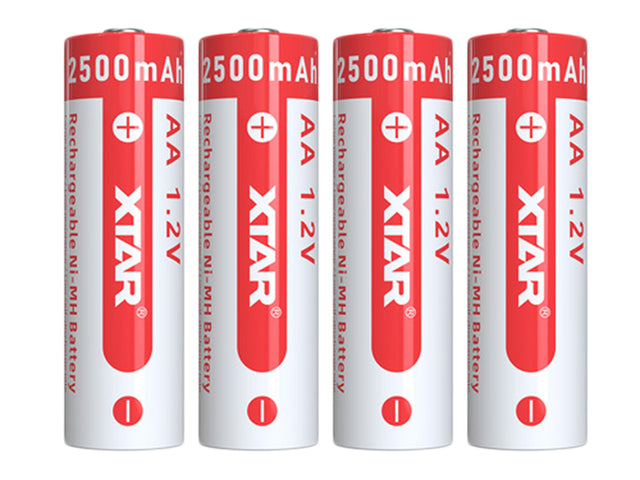 XTAR AA Mignon LR6 NIMH Akku 2500mAh 1,2V (Wiederaufladbar)