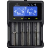 XTAR VC4 Schnell-Ladegerät inkl. 4 Panasonic eneloop Standard BK-3MCC1 AA Mignon Akkus + AkkuSafe