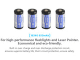 Xtar 16340 (LIR123A) - 650mAh 3,6V - 3,7V Li-Ion-Akku geschützt