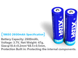 XTAR 18650 Li-Ion-Akku mit 2600mAh 3,6V - 3,7V