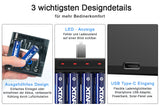 Xtar L4 – Ladegerät, incl. AA (Mignon) LR6 1,5V Li-Ion Akkus mit Akku-Wechselanzeige