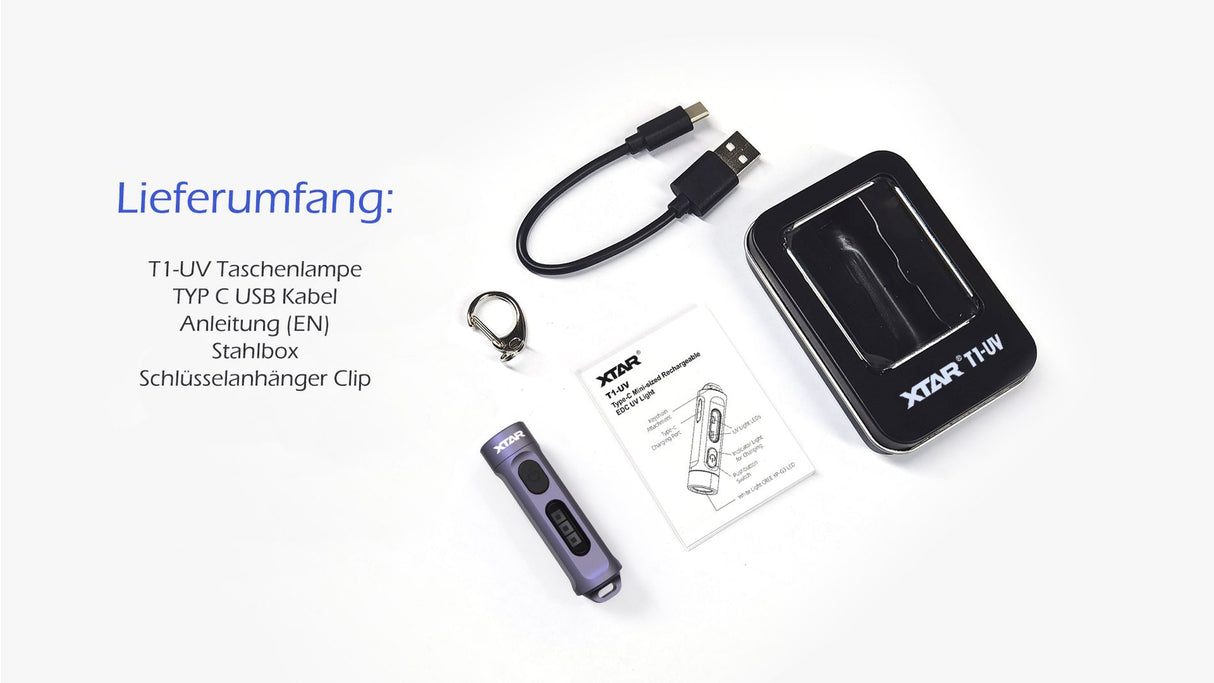 Xtar EDC LIGHT MINI T1 UV Taschenlampe