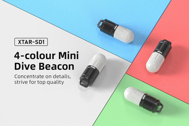 Xtar SD1 MINI Lampe 4 Farbige Tauchlampe