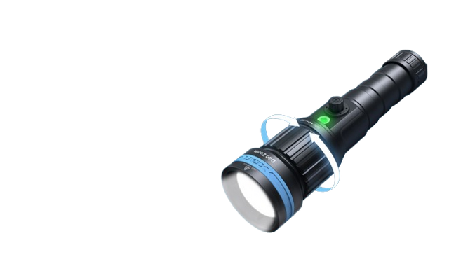 Xtar Tauchlampe D40-Zoom SET mit 1x 21700-5000mAh USB-C Li-Ion Akku