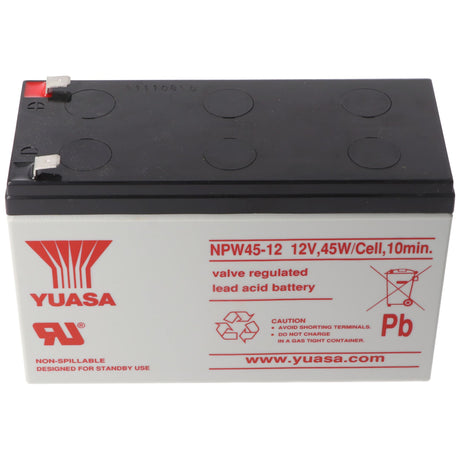 Yuasa NPW45-12 Blei PB Akku 12 Volt, 8500mAh mit Faston 6,3 mm Kontakten