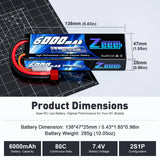 6000mAh / 2S / Deans