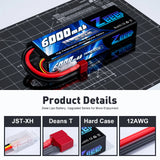 6000mAh / 2S / Deans