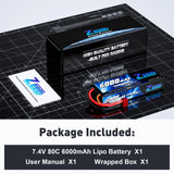 6000mAh / 2S / Deans