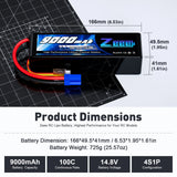 9000mAh / 4S / EC5