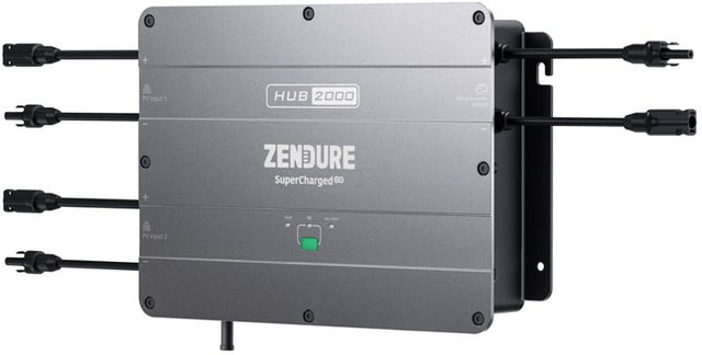 Zendure SolarFlow Hub 2000 Inverter für Balkonkraftwerkspeicher max AC-Ausgang 1200W, IP65, W-LAN, Bluetooth, Wifi Verbindung möglich