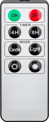 Goobay 10 kabellose LED-Weihnachtsbaumkerzen - mit Klemmen und IR-Fernbedienung für Timer, Leuchtmodi & Dimmer