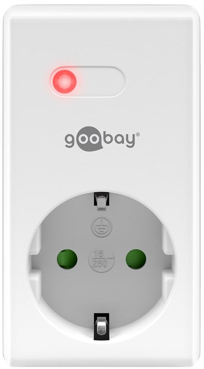 Goobay Funksteckdosen-Set 1+1 - 1x Schutzkontakt-Steckdose und 1x Fernbedienung
