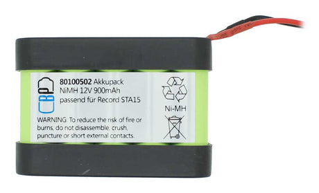 AccuCell Akku Türsteuerung NiMH 12V 900mAh für Record STA15