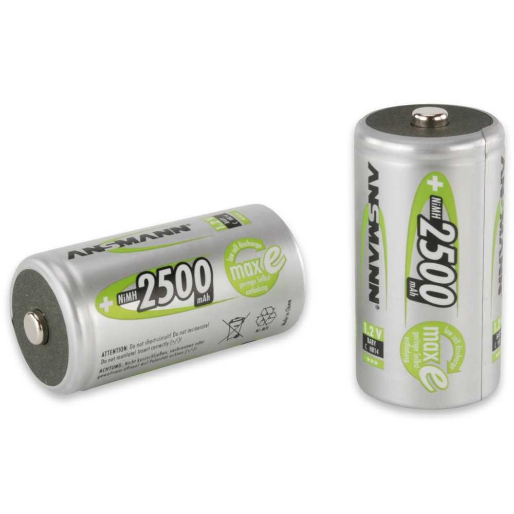 Ansmann NiMH-Akku Baby 2500mAh 2er Blister