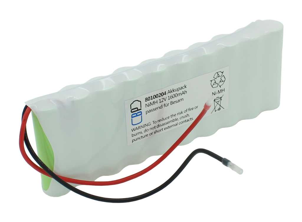AccuCell Akku für Türsteuerung NiMH 12V 1600mAh passend für Besam