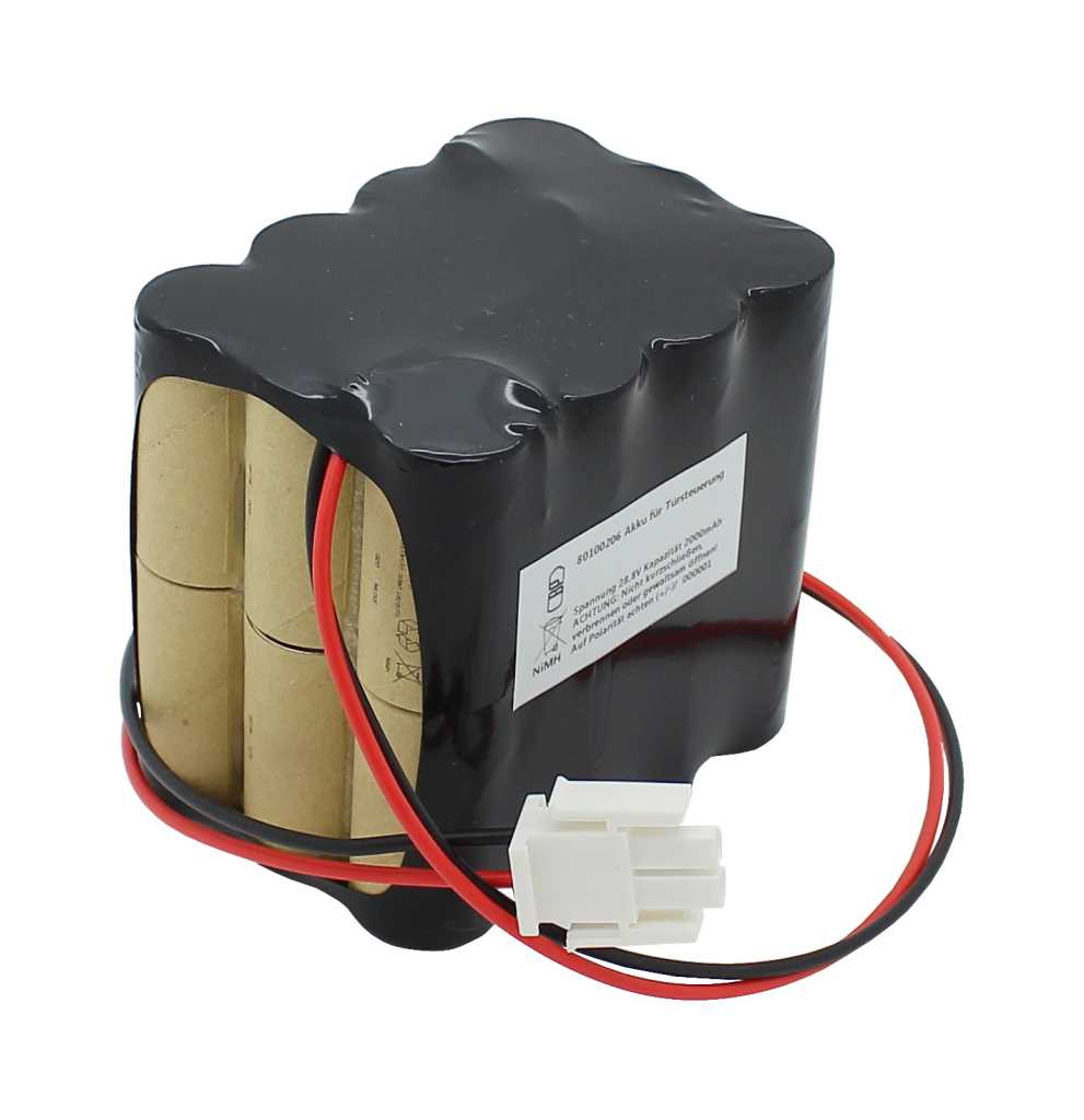 AccuCell Akku für Türsteuerung NiMH 28,8V 2000mAh passend für Besam RDB 654184