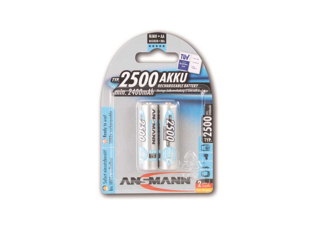 Ansmann maxEplus NiMH-Akku Mignon 2500mAh 2er Blister