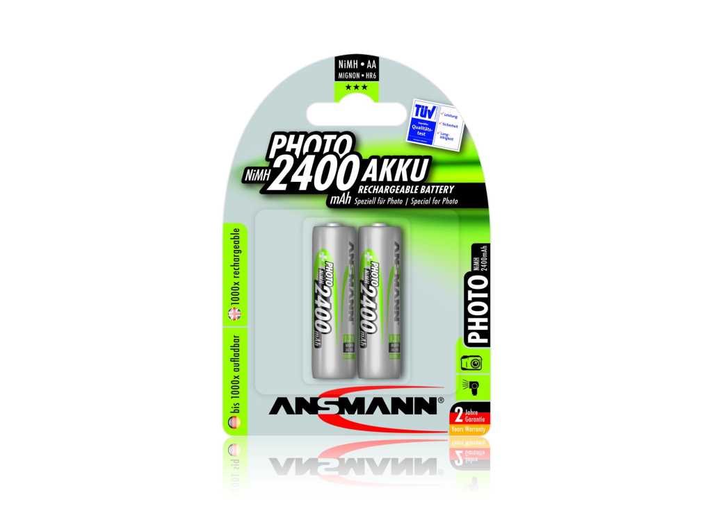 Ansmann NiMH-Akku Mignon 2400mAh Photo 2er Blister