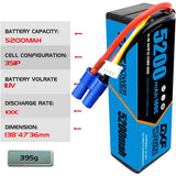 DXF 3S 5200mAh 11,1V 100C Blue Series Lipo Hardcase (2 Stück)