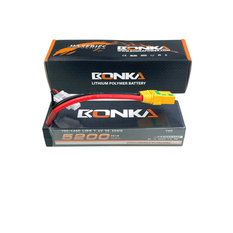 Bonka 2S 5200mAh 7,4V 70C Hardcase XT90 Antiblitz LiPo Akku