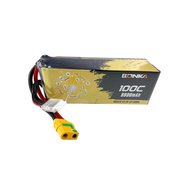 Bonka Lipo Akku 8000mAh 100C 22,2V XT90 Antiblitz