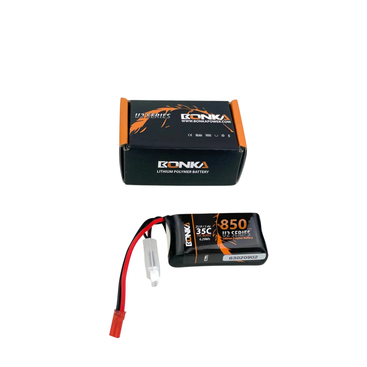 850mAh / 2S / JST