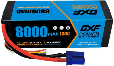 DXF 4S 8000mAh 15,2V 130C EC5 Hardcase Lipo Akku (2 St. )