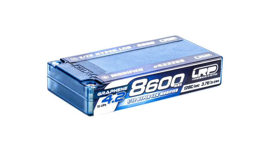 LRP 1/12 Hyper LCG Modified GRAPHENE-4.2 8600mAh Hardcase Akku - 3.7V - 120C/60C