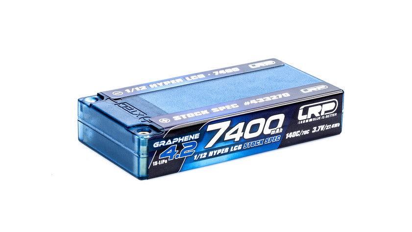 LRP 1/12 Hyper LCG StockSpec GRAPHENE-4.2 7400mAh Hardcase Akku - 3.7V - 140C/70C