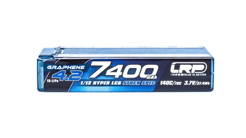 LRP 1/12 Hyper LCG StockSpec GRAPHENE-4.2 7400mAh Hardcase Akku - 3.7V - 140C/70C