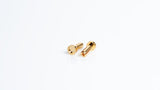 4mm Gold Steckverbinder - WorksTeam - 14mm lang (10 St.)
