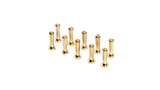 4mm Gold Steckverbinder - WorksTeam - 14mm lang (10 St.)