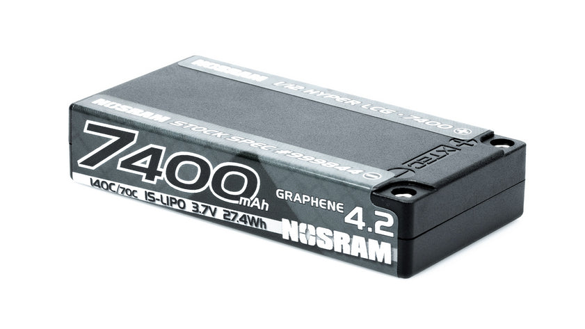 NOSRAM 1/12 Hyper LCG StockSpec GRAPHENE-4.2 7400mAh Hardcase Akku - 3.7V - 140C/70C