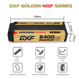 DXF 2S 8400mAh 7,6V 140C GOLDEN Grapehe Hardcase 5mm LiPo Akku ( 2 St. )