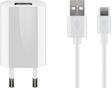 Goobay USB-C™ Ladeset 1 A - Netzteil mit Type-C™ Kabel 1m (weiß)