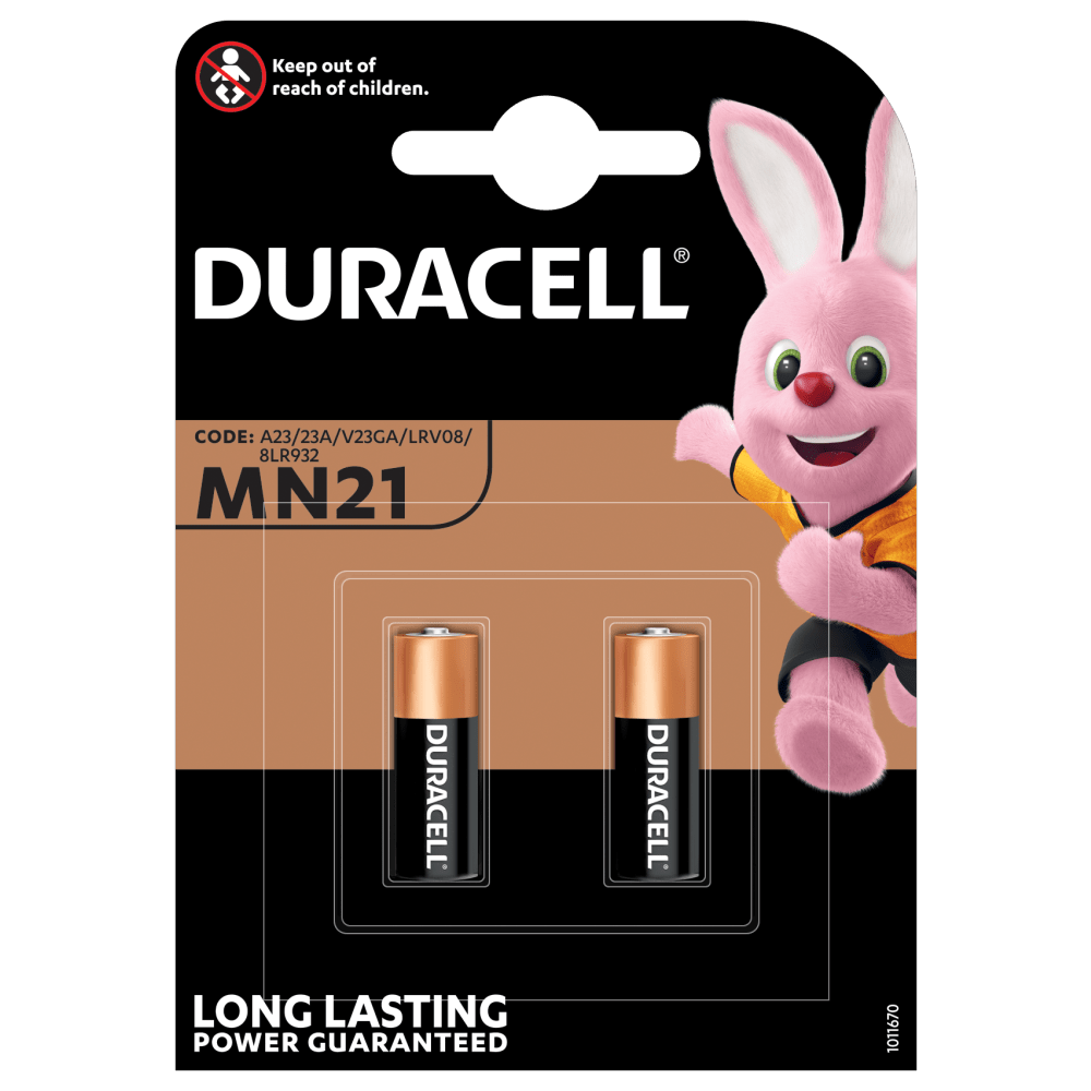 Duracell MN21 12V 23A Alkaline-Batterie 2er Blister
