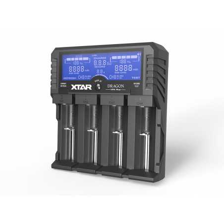Xtar VP4 Plus "Dragon" Ladegerät für Li-Ion, Ni-MH und 3s Akkupacks
