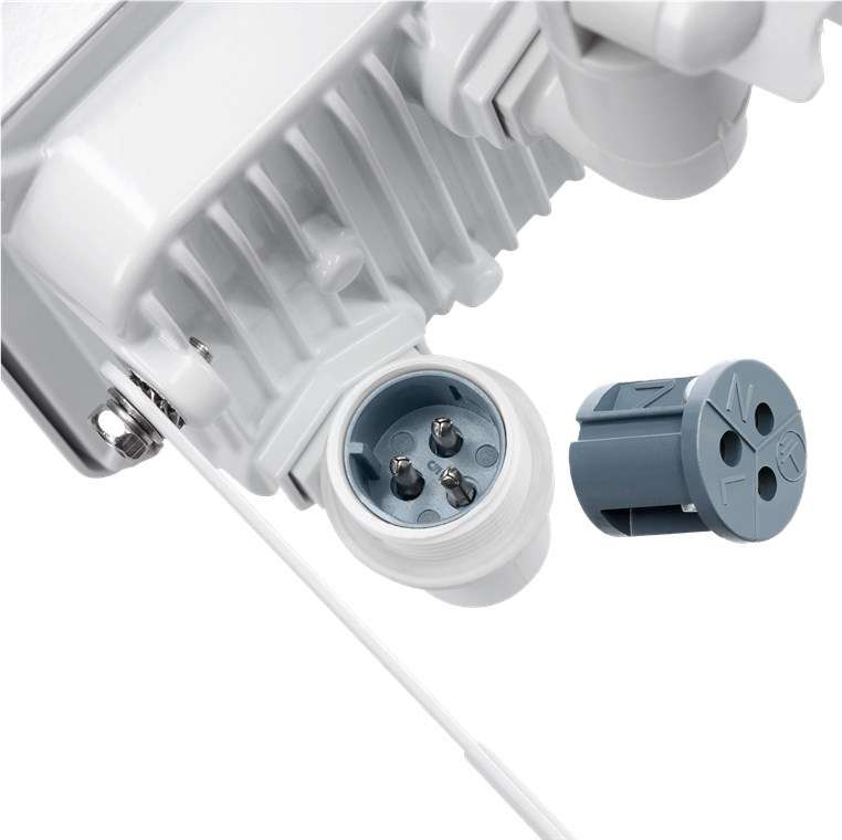 Goobay LED-Außenstrahler, 10 W, mit Bewegungsmelder - mit 850 lm, neutralweißem Licht (4000 K), PIR-Sensor mit ON-/OFF-Funktion und M16-Kabelverschraubung, für den Außeneinsatz geeignet (IP44)