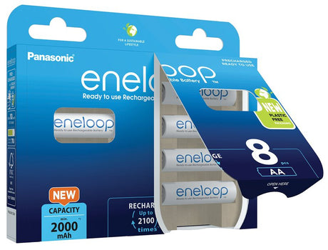 Eneloop Panasonic Ni-MH Akku 2000mAh AA 1,2V - 8 Stück