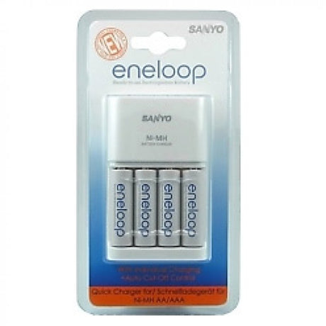 Panasonic (ehem. Sanyo) eneloop Ladegerät MQR06-E-4-3UT inkl. 4x eneloop Standard Mignon AA