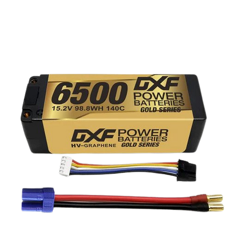 DXF 4S 6500mAh 15,2V 140C EC5 GoldSeries Graphene Lipo Hardcase