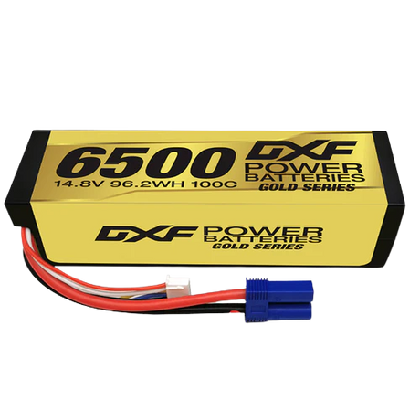 DXF 4S 6500mAh 14,8V 100C GoldSeries Graphene Hardcase Lipo Akku