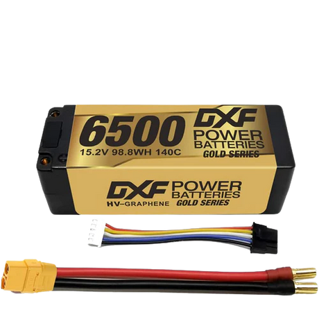 DXF 4S 6500mAh 15,2V 140C EC5 GoldSeries Graphene Lipo Hardcase