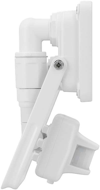 Goobay LED-Außenstrahler, 10 W, mit Bewegungsmelder - mit 850 lm, neutralweißem Licht (4000 K), PIR-Sensor mit ON-/OFF-Funktion und M16-Kabelverschraubung, für den Außeneinsatz geeignet (IP44)