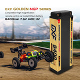 DXF 2S 8400mAh 7,6V 140C GOLDEN Grapehe Hardcase 5mm LiPo Akku ( 2 St. )