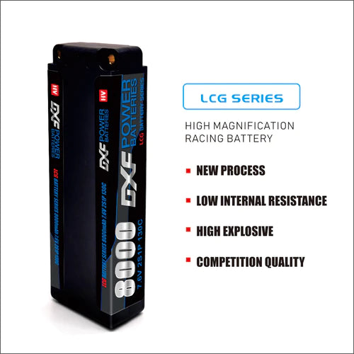 DXF 2S 9200mAh 7,6V 130C 5mm Bullet Lipo Akku