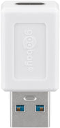 Goobay USB 3.0 SuperSpeed Adapter auf USB-C™, weiß - USB-C™-Buchse > U
