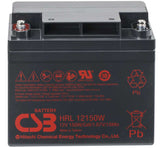 CSB HRL 12150W 12V 37,5AH Blei-Akku (AGM) Abmessungen (LxBxH): 195,6 x 130 x 172 mm
