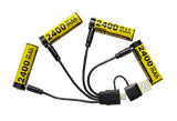 Nitecore Li-Ion Akku, 1,5V, USB-C, 2400mAh (4 St.)