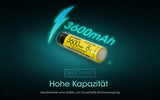 Nitecore Li-Ion Akku 18650 - 3600mAh - NL1836HP